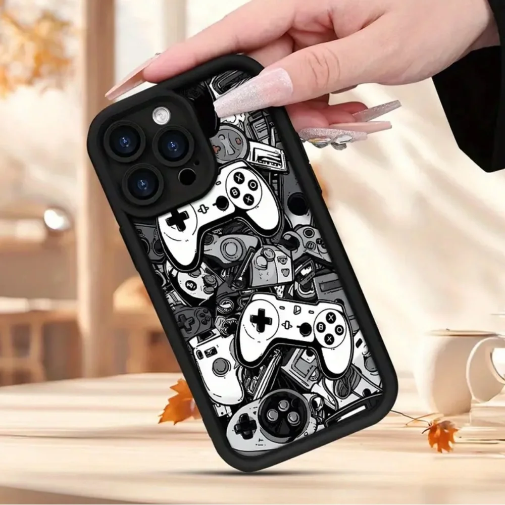 Apple iPhone Phone Case Video Game Controller Scene Black Shockproof Unisex